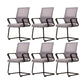 Modern Fixed Arms Desk Chair Mid Back Ergonomic Mesh Task Chair