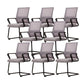 Modern Fixed Arms Desk Chair Mid Back Ergonomic Mesh Task Chair