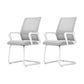 Modern Fixed Arms Desk Chair Mid Back Ergonomic Mesh Task Chair