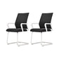 Modern Fixed Arms Desk Chair Mid Back Ergonomic Mesh Task Chair