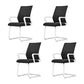Modern Fixed Arms Desk Chair Mid Back Ergonomic Mesh Task Chair