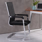 Modern Desk Chair Mesh Computer Chair Conference Chair No Wheels Black 1 Piece Latex Clearhalo 'furn' 'furn_office_chair' 'Furniture' 'Office Chairs' 'Office Furniture' 'office_chair' 6301257