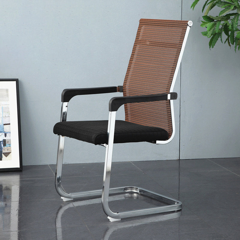 Modern Desk Chair Mesh Computer Chair Conference Chair No Wheels Clearhalo 'furn' 'furn_office_chair' 'Furniture' 'Office Chairs' 'Office Furniture' 'office_chair' 6301278