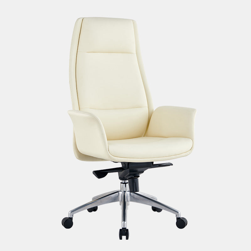 27" Wide Modern Managers Chair Arms Included Leather Executive Chair Clearhalo 'furn' 'furn_office_chair' 'Furniture' 'Office Chairs' 'Office Furniture' 'office_chair' 6301289