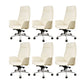 27" Wide Modern Managers Chair Arms Included Leather Executive Chair White 6 Piece Set Clearhalo 'furn' 'furn_office_chair' 'Furniture' 'Office Chairs' 'Office Furniture' 'office_chair' 6301290