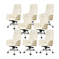 27" Wide Modern Managers Chair Arms Included Leather Executive Chair White 8 Piece Set Clearhalo 'furn' 'furn_office_chair' 'Furniture' 'Office Chairs' 'Office Furniture' 'office_chair' 6301293