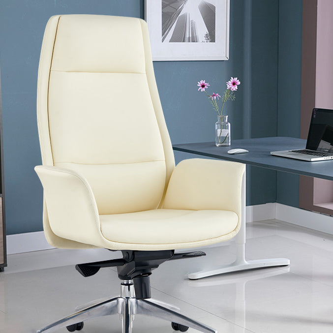 27" Wide Modern Managers Chair Arms Included Leather Executive Chair Clearhalo 'furn' 'furn_office_chair' 'Furniture' 'Office Chairs' 'Office Furniture' 'office_chair' 6301301