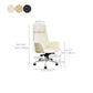 27" Wide Modern Managers Chair Arms Included Leather Executive Chair Clearhalo 'furn' 'furn_office_chair' 'Furniture' 'Office Chairs' 'Office Furniture' 'office_chair' 6301309