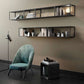 Wall Mounted Metal Bookshelf Modern Floating Bookcase with 1 Shelf Clearhalo 'Bookcases' 'furn' 'furn_bookcases' 'Furniture' 'Office Furniture' 6301378