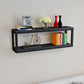Wall Mounted Metal Bookshelf Modern Floating Bookcase with 1 Shelf Clearhalo 'Bookcases' 'furn' 'furn_bookcases' 'Furniture' 'Office Furniture' 6301382