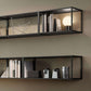 Wall Mounted Metal Bookshelf Modern Floating Bookcase with 1 Shelf Clearhalo 'Bookcases' 'furn' 'furn_bookcases' 'Furniture' 'Office Furniture' 6301383