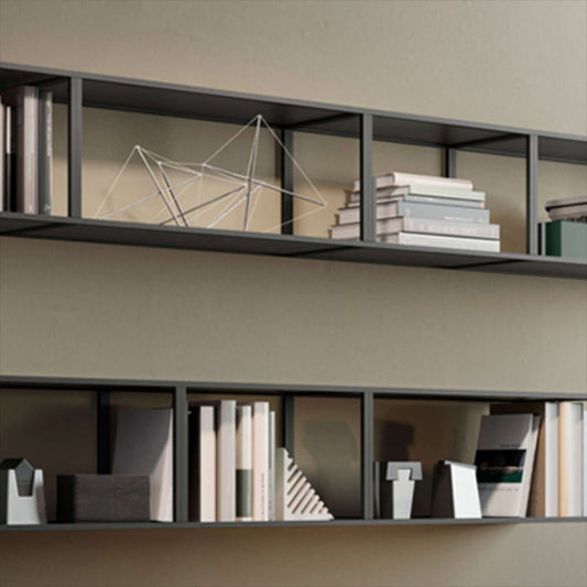 Wall Mounted Metal Bookshelf Modern Floating Bookcase with 1 Shelf Clearhalo 'Bookcases' 'furn' 'furn_bookcases' 'Furniture' 'Office Furniture' 6301385