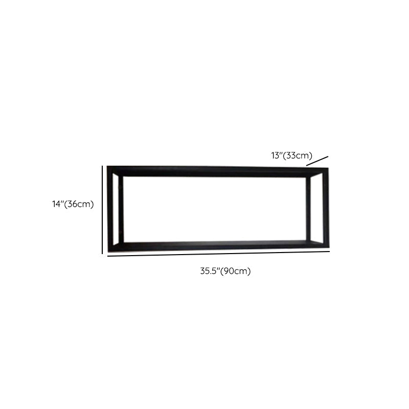 Wall Mounted Metal Bookshelf Modern Floating Bookcase with 1 Shelf Clearhalo 'Bookcases' 'furn' 'furn_bookcases' 'Furniture' 'Office Furniture' 6301389