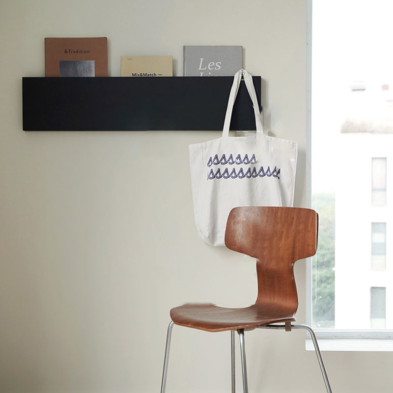 Stedelijke muur eenheid metalen boekenplank zwarte plank boekenkast voor woonkamer