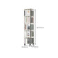 Steel Beige Shelf Bookcase 13.8" Wide Contemporary Bookshelf for Home Office Clearhalo 'Bookcases' 'furn' 'furn_bookcases' 'Furniture' 'Office Furniture' 6301434