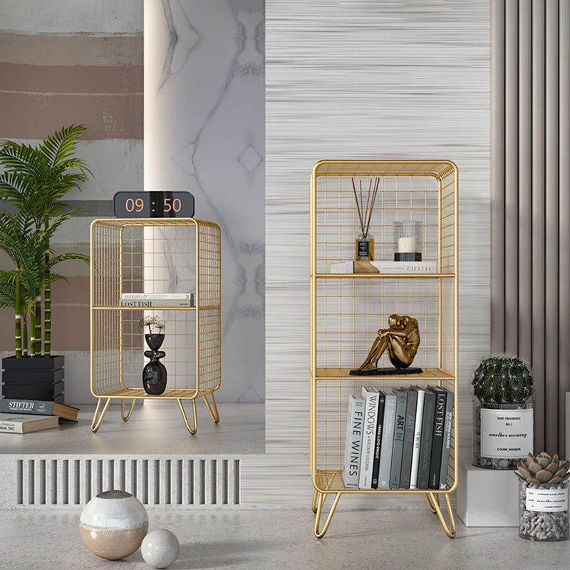 Estantería urbana estantería cerrada retrocedida de estantería de metal vertical para sala de estar