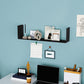 Urban Wall Unit Metal Bookshelf Closed Back Shelf for Living Room