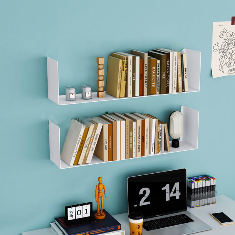 Urban Wall Unit Metal Bookshelf Closed Back Shelf for Living Room