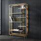Contemporary Shelf Bookcase Open Storage Metal Bookcase with Shelves