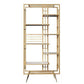 Contemporary Shelf Bookcase Open Storage Metal Bookcase with Shelves