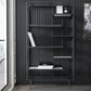 Contemporary Shelf Bookcase Open Storage Metal Bookcase with Shelves