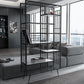 Contemporary Shelf Bookcase Open Storage Metal Bookcase with Shelves