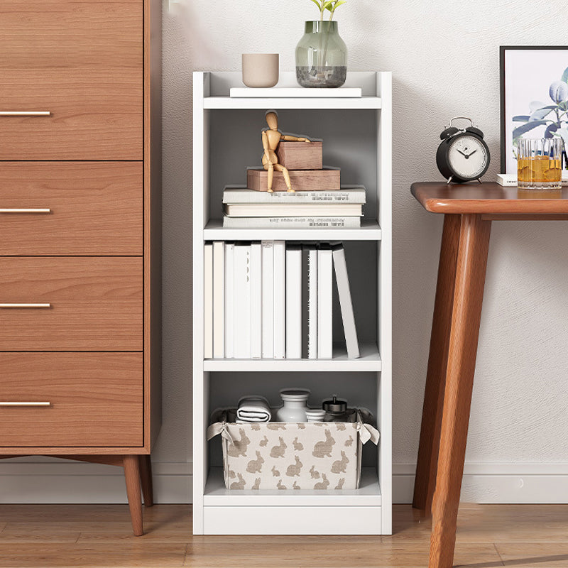 Contemporary Closed Back Shelf Bookcase Engineered Wood Bookshelf for Living Room 11.8"L x 9.4"W x 37.8"H White Clearhalo 'Bookcases' 'furn' 'furn_bookcases' 'Furniture' 'Office Furniture' 6301521