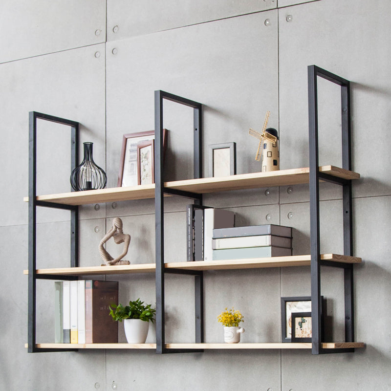 Wall Mounted Bookcase Modern Wooden Close Back Bookshelf with Shelves Clearhalo 'Bookcases' 'furn' 'furn_bookcases' 'Furniture' 'Office Furniture' 6301537