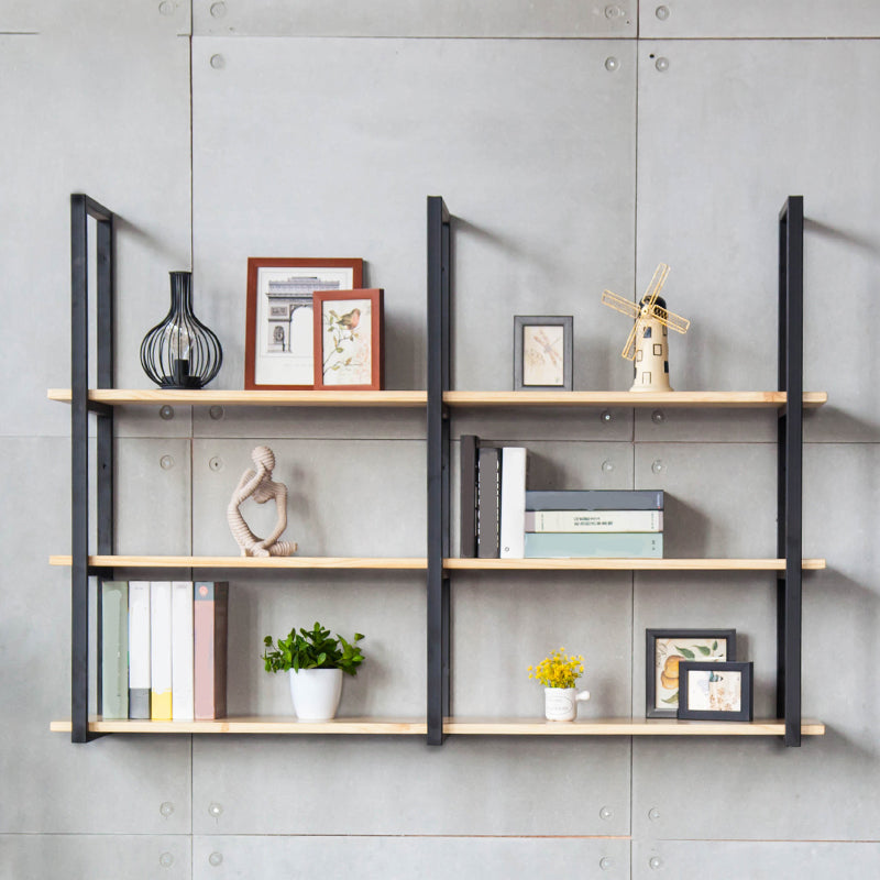 Wall Mounted Bookcase Modern Wooden Close Back Bookshelf with Shelves Clearhalo 'Bookcases' 'furn' 'furn_bookcases' 'Furniture' 'Office Furniture' 6301540