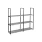 Wall Mounted Bookcase Modern Wooden Close Back Bookshelf with Shelves 47.2"L x 9.8"W x 41.3"H Clearhalo 'Bookcases' 'furn' 'furn_bookcases' 'Furniture' 'Office Furniture' 6301541
