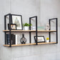Wall Mounted Bookcase Modern Wooden Close Back Bookshelf with Shelves 59.1"L x 9.8"W x 27.5"H Clearhalo 'Bookcases' 'furn' 'furn_bookcases' 'Furniture' 'Office Furniture' 6301542