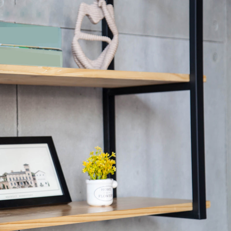 Wall Mounted Bookcase Modern Wooden Close Back Bookshelf with Shelves Clearhalo 'Bookcases' 'furn' 'furn_bookcases' 'Furniture' 'Office Furniture' 6301543