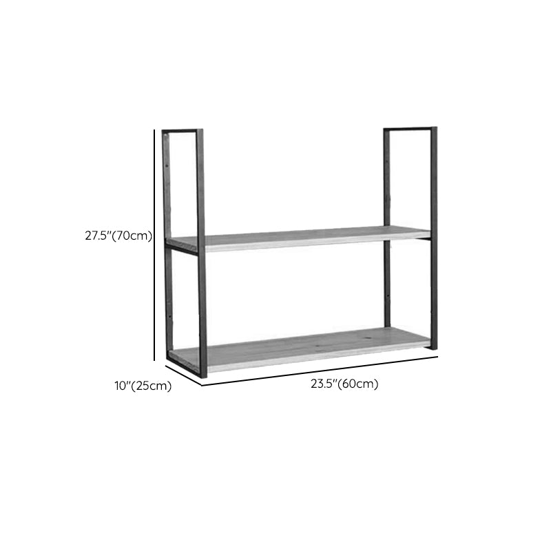 Wall Mounted Bookcase Modern Wooden Close Back Bookshelf with Shelves Clearhalo 'Bookcases' 'furn' 'furn_bookcases' 'Furniture' 'Office Furniture' 6301549