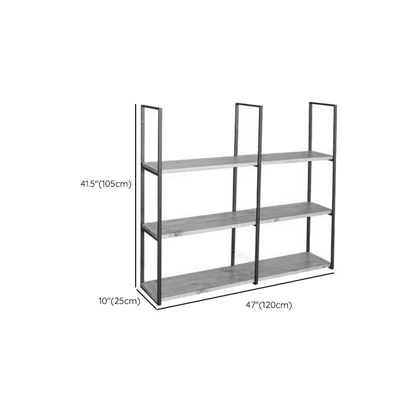 Wall Mounted Bookcase Modern Wooden Close Back Bookshelf with Shelves Clearhalo 'Bookcases' 'furn' 'furn_bookcases' 'Furniture' 'Office Furniture' 6301551