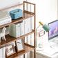 Etagere Modern Bookshelf Open Wooden Shelf Bookcase for Study Room