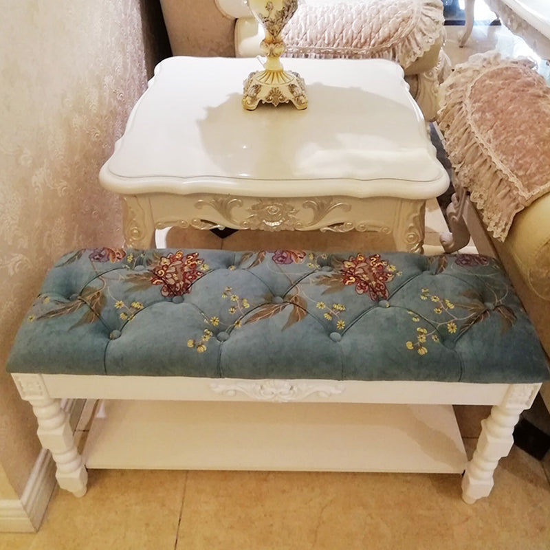 Upholstered Shelves Seating Bench Cushioned Entryway and Bedroom Bench with Legs Clearhalo 'Benches' 'Chairs & Seating' 'furn' 'furn_benches' 'Furniture' 'Living Room Furniture' 6301626