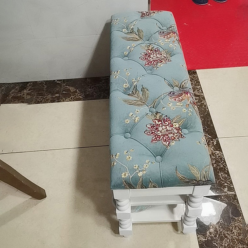 Upholstered Shelves Seating Bench Cushioned Entryway and Bedroom Bench with Legs Clearhalo 'Benches' 'Chairs & Seating' 'furn' 'furn_benches' 'Furniture' 'Living Room Furniture' 6301635