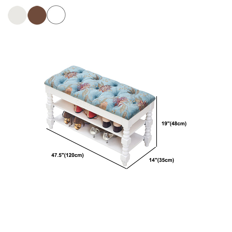 Upholstered Shelves Seating Bench Cushioned Entryway and Bedroom Bench with Legs Clearhalo 'Benches' 'Chairs & Seating' 'furn' 'furn_benches' 'Furniture' 'Living Room Furniture' 6301646