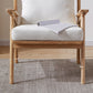 Solid Wood Frame Lounge Chair Arms Included Chair with Pillow Clearhalo 'Accent Chairs' 'accent_chairs' 'Chairs & Seating' 'furn' 'furn_accent_chairs' 'Furniture' 'Living Room Furniture' 6301752