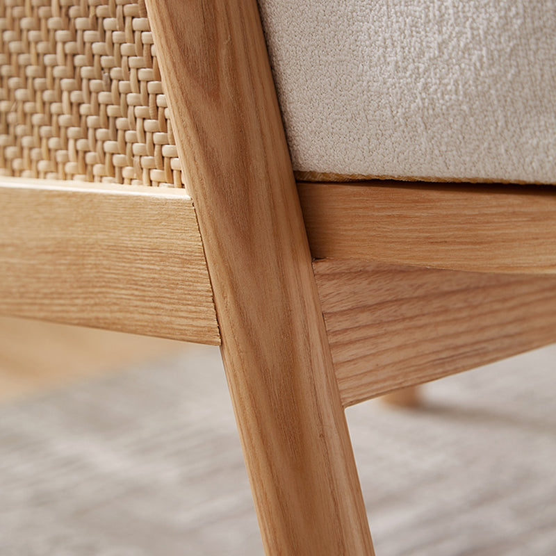 Solid Wood Frame Lounge Chair Arms Included Chair with Pillow Clearhalo 'Accent Chairs' 'accent_chairs' 'Chairs & Seating' 'furn' 'furn_accent_chairs' 'Furniture' 'Living Room Furniture' 6301754