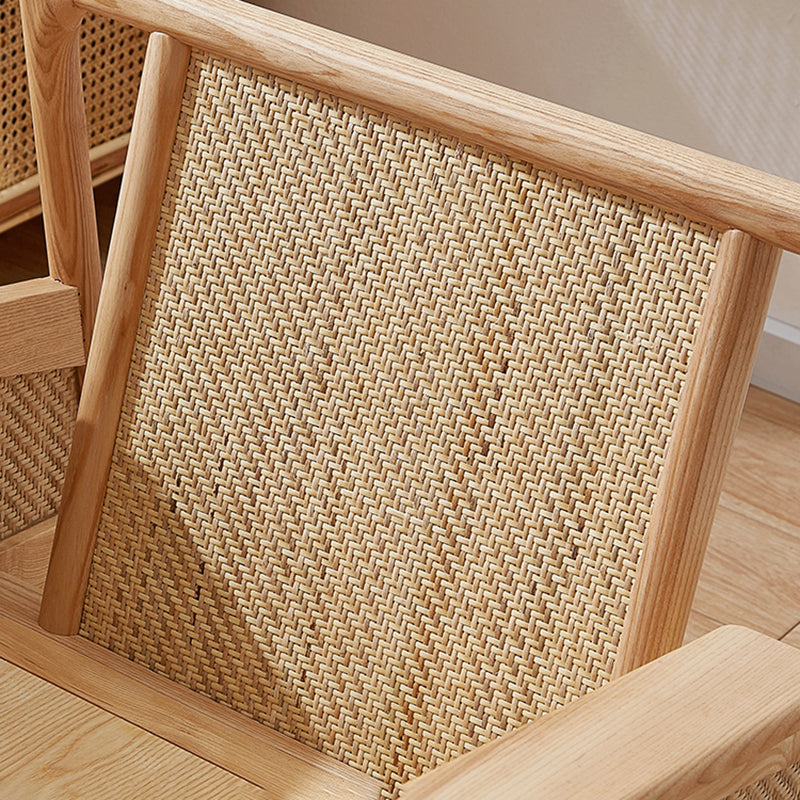 Solid Wood Frame Lounge Chair Arms Included Chair with Pillow Clearhalo 'Accent Chairs' 'accent_chairs' 'Chairs & Seating' 'furn' 'furn_accent_chairs' 'Furniture' 'Living Room Furniture' 6301756