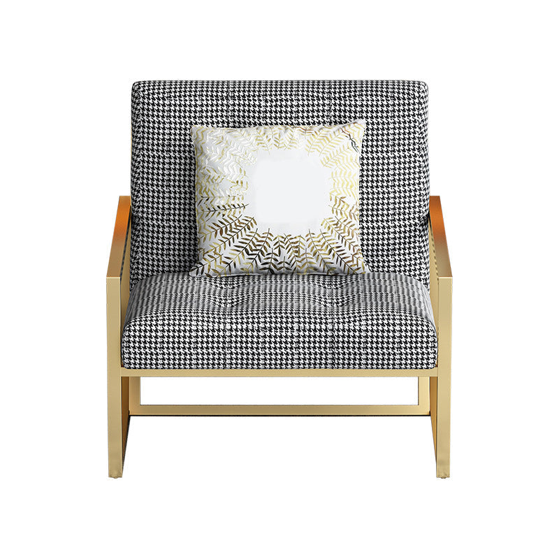 Tufted Cushions Lounge Chair Arms Included Reclining Chair with Pillow Clearhalo 'Accent Chairs' 'accent_chairs' 'Chairs & Seating' 'furn' 'furn_accent_chairs' 'Furniture' 'Living Room Furniture' 6301788