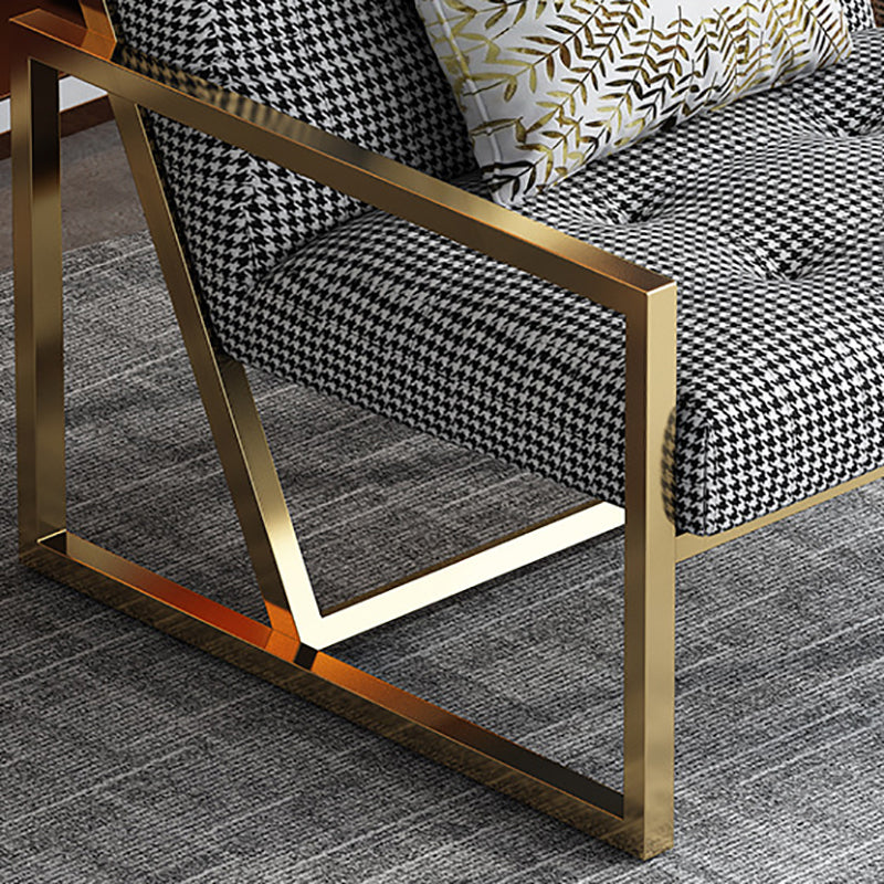 Tufted Cushions Lounge Chair Arms Included Reclining Chair with Pillow Clearhalo 'Accent Chairs' 'accent_chairs' 'Chairs & Seating' 'furn' 'furn_accent_chairs' 'Furniture' 'Living Room Furniture' 6301789