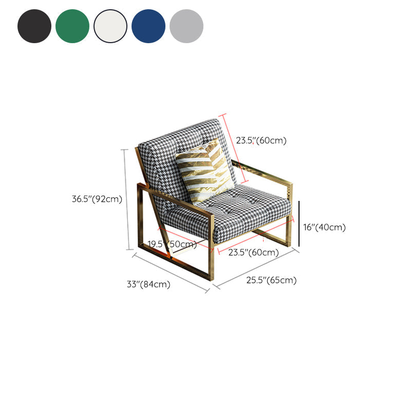 Tufted Cushions Lounge Chair Arms Included Reclining Chair with Pillow Clearhalo 'Accent Chairs' 'accent_chairs' 'Chairs & Seating' 'furn' 'furn_accent_chairs' 'Furniture' 'Living Room Furniture' 6301792