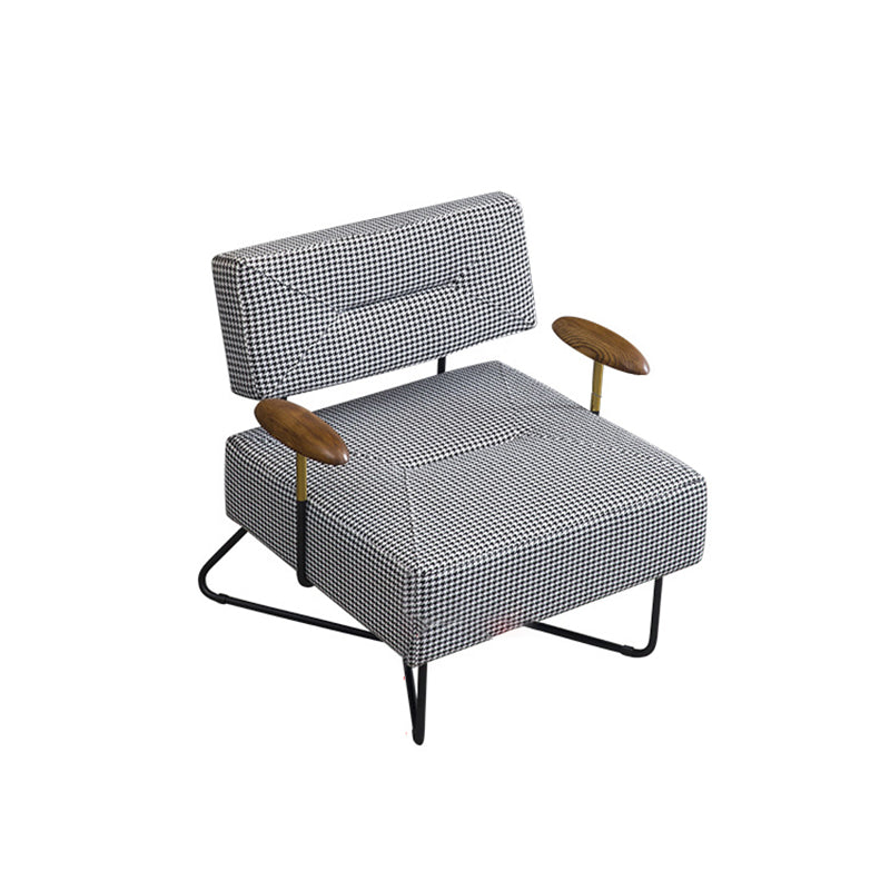 Chenille Arm Chair 29.92" Wide Arms Included Accent Armchair Clearhalo 'Accent Chairs' 'accent_chairs' 'Chairs & Seating' 'furn' 'furn_accent_chairs' 'Furniture' 'Living Room Furniture' 6301818