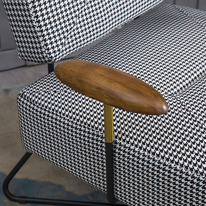 Chenille Arm Chair 29.92" Wide Arms Included Accent Armchair Clearhalo 'Accent Chairs' 'accent_chairs' 'Chairs & Seating' 'furn' 'furn_accent_chairs' 'Furniture' 'Living Room Furniture' 6301819