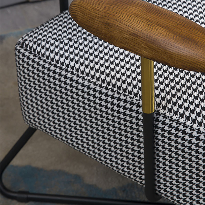 Chenille Arm Chair 29.92" Wide Arms Included Accent Armchair Clearhalo 'Accent Chairs' 'accent_chairs' 'Chairs & Seating' 'furn' 'furn_accent_chairs' 'Furniture' 'Living Room Furniture' 6301821