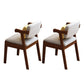 19.68" Wide Arm Chair Solid Wood Frame Chair for Living Room Linen 2 Piece Set Walnut Clearhalo 'Accent Chairs' 'accent_chairs' 'Chairs & Seating' 'furn' 'furn_accent_chairs' 'Furniture' 'Living Room Furniture' 6301918