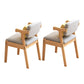 19.68" Wide Arm Chair Solid Wood Frame Chair for Living Room Linen 2 Piece Set Natural Wood Clearhalo 'Accent Chairs' 'accent_chairs' 'Chairs & Seating' 'furn' 'furn_accent_chairs' 'Furniture' 'Living Room Furniture' 6301923