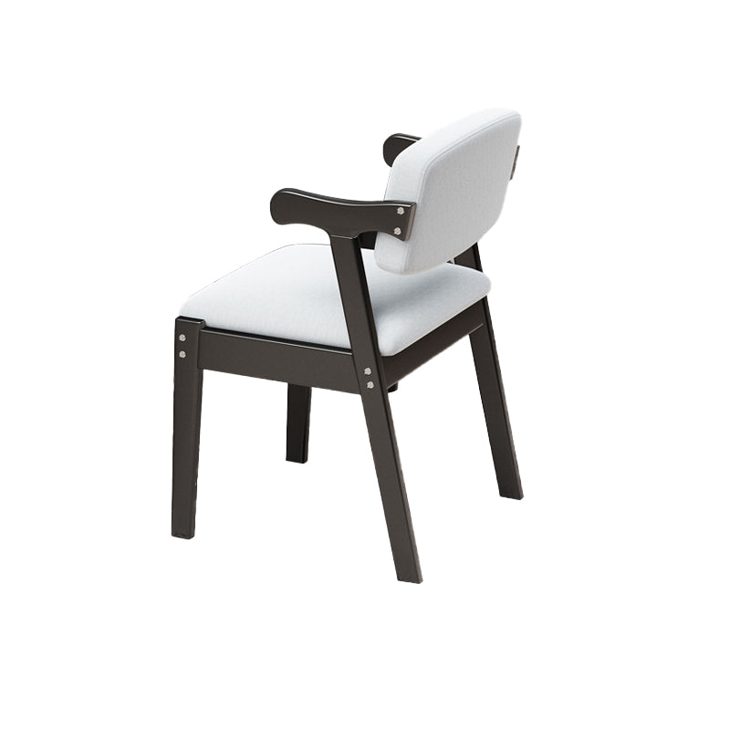 19.68" Wide Arm Chair Solid Wood Frame Chair for Living Room Linen 1 Piece Black Clearhalo 'Accent Chairs' 'accent_chairs' 'Chairs & Seating' 'furn' 'furn_accent_chairs' 'Furniture' 'Living Room Furniture' 6301929